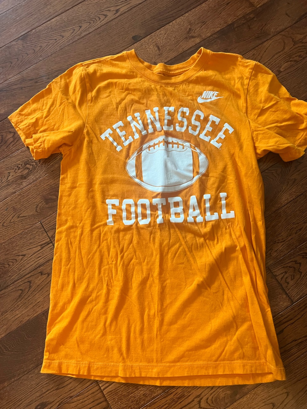 Nike Orange Football Graphic Tee